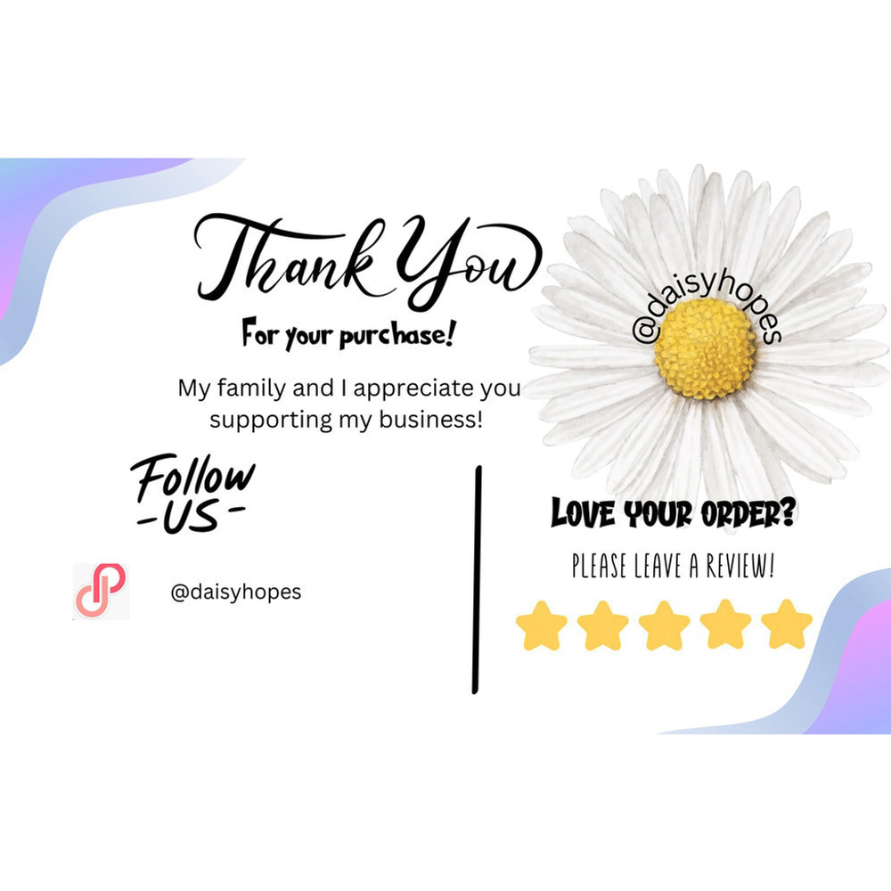 Custom Made Thank You Cards 200 Count